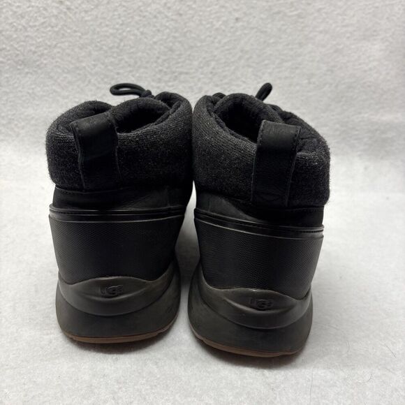 UGG Olivert Grizzly Black Waterproof Leather Hiker Snow Boots Shoes Mens 9.5 main image 4